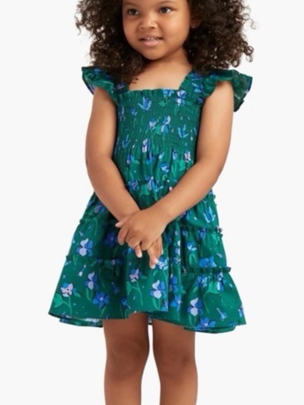 Hill House smocked nap baby dress